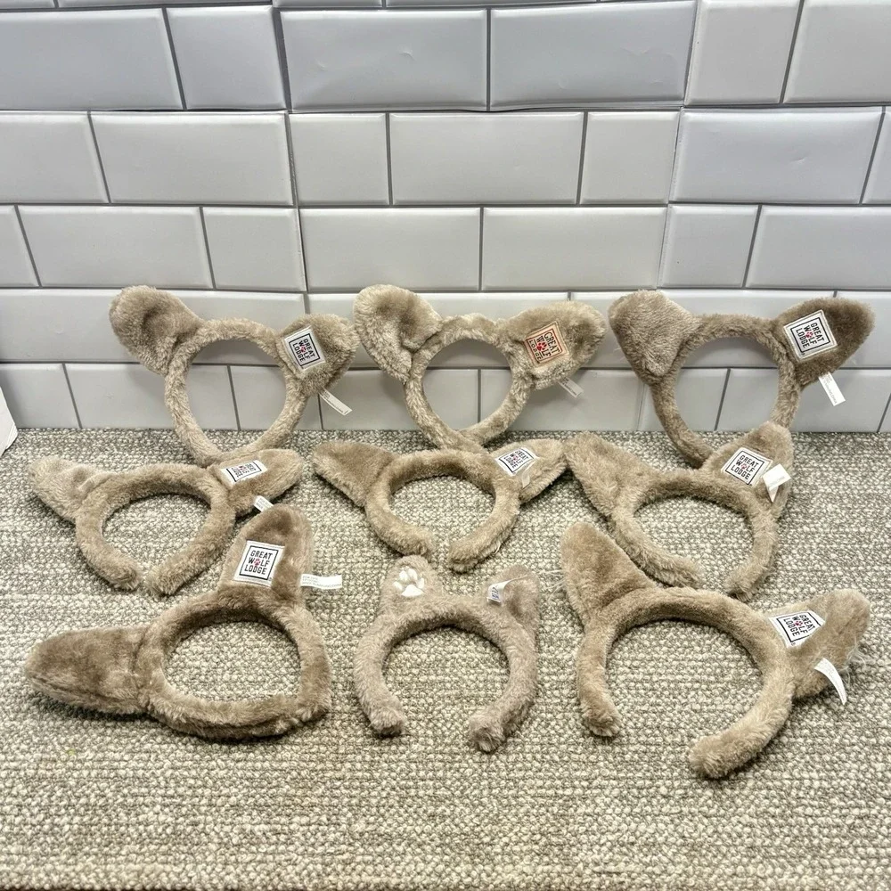 Great Wolf Lodge Ear Headbands Party Set Of 9 EUC‎ Pool Party Fun Decorations